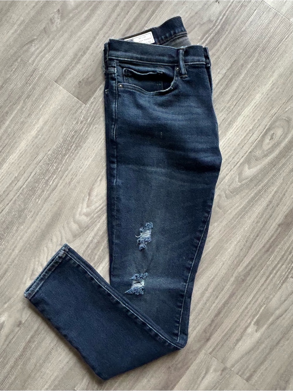 GAP Gap | Flex Max Blue Washed Distressed Denim Jeans (30x30)